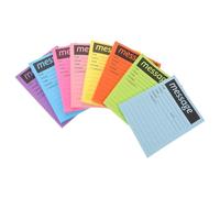 MUSISALY Self Stick Notepads for Work Call, Adhesive Notepad, 8pcs, Papier, Portable, Strong Adhesive, Home Office School Use, Colorful Note Pads