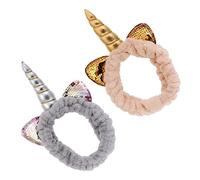 MUSISALY Serrage-Têtes Licorne en Paillettes Lot de 2 Confortable et Accessoires pour Cheveux Élégants Maquillage Fêtes