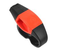 MUSISALY Sifflet Double Chambre à Anneaux pour Doigt en ABS Orange Sifflet D’Arbitre Portable pour Sport et Sécurité Extérieure Équipement D’Entraîneur Polyvalent pour Football et