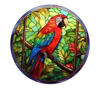 MUSISALY Stained Glass Window Cling Anti-collision Sticker for Birds Static Pvc Decal for Window Decoration Removable and Protective Cling