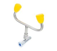 MUSISALY Station de Lavage Oculaire à Montage sur Évier Acier Inoxydable Activation Rapide par Levier Vertical Rinçage Urgence pour Soulagement des Irritations Oculaires