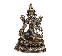 MUSISALY Statuette Bouddha Tara Laiton Petite Figure pour Décoration De Bureau Et Chambre à Coucher Sculpture Religieuse