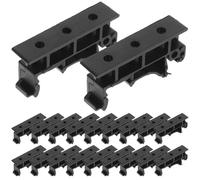MUSISALY Support Électrique en Nylon Noir pour Circuit Imprimé Pcb Fixation Sécurisée, Montage Facile sur Rail Din 35mm, Trou de 2,75 Mm, Ensemble de 1 Pièce