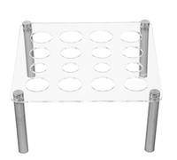 MUSISALY Support en Acrylique Carré pour Moules de Pièces D'échecs en Résine DIY, Organisateur Stable Trois Tailles D'ouvertures, Rangement Pratique pour Accessoires Échecs et Jeux