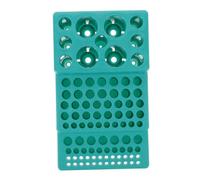 MUSISALY Support en Plastique Vert pour Tubes à Essai de Laboratoire Léger et Multifonction Compatible Tubes de 4 à 28 Mm, pour Usage Médical et Recherche