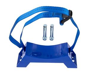 MUSISALY Support Mural pour Bouteille de Gaz 40l Fixation Robuste Bleue pour Cylindre D’oxygène ’azote Support de Réservoir Cylindrique Industriel avec Vis de Montage pour Bouteilles