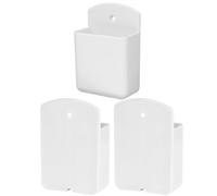 MUSISALY Support Mural sans Perçage 3 Pièces pour Télécommande en Plastique Blanc Léger pour Salon et Chambre