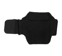 MUSISALY Support Téléphone Sport pour Cuisse Noir, Ceinture de Course Élastique avec Pochette Smartphone Universelle, Porte-clés Intégré et Rangement Sécurisé, Adapté au Jogging et