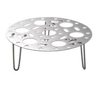 MUSISALY Support Vapeur Préserve Goût et Nutrition en Acier Inoxydable Rond 7 Trous pour Cuisson Vapeur Accessoire la Cuisine Polyvalent pour Aliments et Crabes
