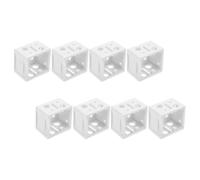 MUSISALY Supports de Stores Blancs 12 Pièces 2,54 Cm pour Montage Intérieur et Extérieur Supports de Rail pour Stores de Fenêtre Convient et Enrouleurs