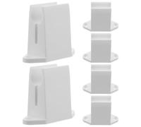 MUSISALY Supports Muraux Antirouille Blanc Lot de 6 en Plastique Clips de Fixation Universels pour Manivelle de Volet Roulant Vis pour Applications Commerciales