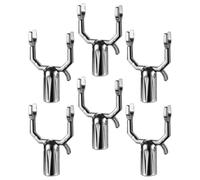 MUSISALY Supports pour Branches D'arbres Fruitiers Outil Multifonction Lot de 6 en Alliage D'aluminium Argenté, Tuteurs Robustes pour Redressement et Protection pour Vergers et Vignobles