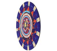 MUSISALY Tapis de Divination à Pendule en Caoutchouc Solide, Tapis D'autel Rond Astrologique, Tableau Radiesthésie pour Rituels Spirituels et Pratiques Divinatoires, Fournitures Wicca