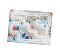 MUSISALY Tapis de Jeu pour Bébé Motif de Circulation Tapis D’éveil en Mousse Souple Puzzle Emboîtable 4 Pièces Transportable Adapté aux Garçon et Filles Naissance à L’école pour Activités