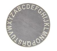 MUSISALY Tapis Rond en Coton Confortable et Pratique pour Bébé, Tapis de Jeu D'éveil Alphabet, pour Chambre D'garçon et Filles et Espace de Jeu
