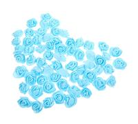 MUSISALY Tête de Rose en Mousse Artificielle 3,5 Cm Bleu Ciel, Fleur Artificielle en PE Légère, Décoration Mariage et Loisirs Créatifs, Bouquet et Centre de Table, Pack 200 Pièces