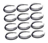 MUSISALY -tête Unisexe Multi-usages Pour Cheveux Accessoire Tendance Pour Soins De La Peau Design À Dents Fines Épingle À Cheveux Pour Le Nettoyage Du Visage Noir