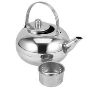 MUSISALY Théière Isotherme en Acier Inoxydable 18 CM 2 L Théière sous Vide à Double Paroi Résistante Revêtement en Verre pour Maison Bureau et Voyages