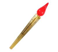 MUSISALY Torche Factice 48 CM en Plastique Doré Simulateur pour Garçon et Filles Accessoire Réaliste pour Rencontres Sportives et Spectacles Lampe Torche Éducatif sans Piles