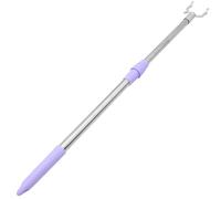 MUSISALY Tringle à Vêtements Télescopique Extensible 55-80 Cm en Alliage D’aluminium Violet Tête Carrée, Barre de Séchage Robuste pour Usage Domestique et Balcon, Tige de Maintien Pratique