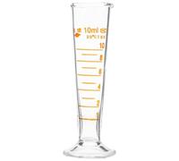 MUSISALY Verre Doseur 10 Ml en Verre Transparent Graduation Claire, Accessoire de Laboratoire Précis pour Mesure de Liquides, Ustensile Cuisine Compact et Outil de Mesure Couleur Aléatoire