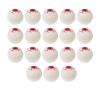 MUSISALY Yeux Effrayants Factices Halloween 18 Pièces en Plastique Couleur Vive Globes Oculaires Réalistes pour Décoration Fête Jouets Effrayants pour Jeux et Farces