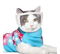 MUSISSE DE CHAT respirant, museau de toilette pour animaux de compagnie, couverture de visage pour chat respirant pour prévenir mutuelle et piquante, Casque transparent pour la bouche de la bouche