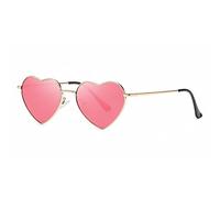 Musivon Herz Sonnenbrille Damen Polarisierte - Vintage Festival Herzform Sonnenbrille Hippie Brille