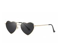 Musivon Herz Sonnenbrille Damen Polarisierte - Vintage Festival Herzform Sonnenbrille Hippie Brille