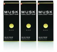 MUSK Collection Eau de Parfum Black Spray 3x100 ml