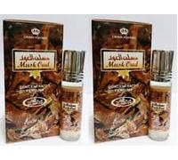 Musk Oud Concentrated Perfume Oil 6ml | Long Lasting Alcohol-Free Roll On Attar | Oriental Woody Musk Fragrance for Men & Women Pack of 2