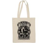 Musketeer Man One for All Born to Fight Sac fourre-tout en coton naturel Blanc
