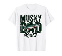 Musky Dad Freshwater Fishing Father Identity Pride Angler T-Shirt