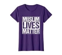 Muslim Lives Matter Islam Islamique Religion Prier T-Shirt, Femme, Violet, S