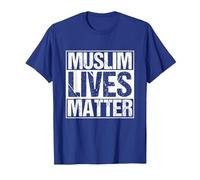 Muslim Lives Matter Islam Islamique Religion Prier T-Shirt, Homme, Bleu Royal, L