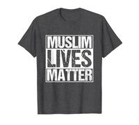 Muslim Lives Matter Islam Islamique Religion Prier T-Shirt, Homme, Chiné Foncé, L