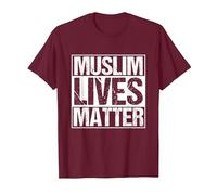 Muslim Lives Matter Islam Islamique Religion Prier T-Shirt, Homme, Marron, L