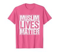 Muslim Lives Matter Islam Islamique Religion Prier T-Shirt, Homme, Rose Chiné, L