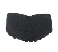 MuslinZ Lingettes éponge en Coton de Bambou 20 x 20 cm, lavables et réutilisables, pour bébé (Noir)