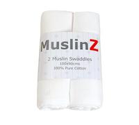 Muslinz Lot haute qualité X- Grande bébé carrés de mousseline (Blanc, Lot de 2 Langes), emballages, réception de la couverture