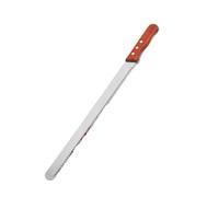 MUSM Meilleur Couteau À Pain Dentelé À Dents Fines De 10/14 Pouces, Coupe-gâteau, Coupe-Baguette Longue, Trancheur/tranchage De Pain En Acier Inoxydable(Fine tooth 10inch)