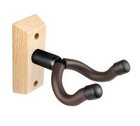 MUSO Guitar Wall Mount, Ash Wood Guitar Hanger, U-Shaped Guitar Wall Hanger Mount, Guitar Holder Hook Stand Wall Mount Guitar Accessories For Acoustic, Electric Guitar, Banjo, Bass, Ukulele