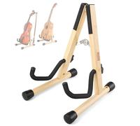 MUSO Support de violon avec support pour archet, ukulélé, support en bois pour mini guitare, banjo et mandoline (bambou)