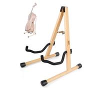 MUSO Support de violoncelle avec support pour archet, support au sol pour violoncelle 1/2, 3/4, 7/8, 4/4 - Taille normale - Bois de frêne