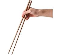 Muso Wood Lot de 2 paires de baguettes longues en bois pour la cuisson - 42 cm - Baguettes chinoises pour marmite à feu/rôtir de cuisine