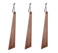 Muso Wood Lot de 3 spatules en bois de teck de 24,9 cm pour la cuisine, les petits palmes en bois, les spatules antiadhésives, multi-usages pour retourner, servir, gratter et tourner