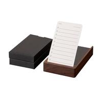 muso wood Planificateur de listes de choses à faire quotidiennes avec support en noyer - 100 cartes de liste de choses à faire - Planificateur quotidien non daté pour accessoires et fournitures de