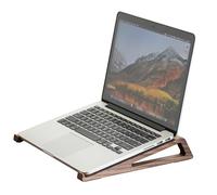 muso wood Support ergonomique en bois ventilé pour ordinateur portable de 10 à 17,3 pouces - Noyer