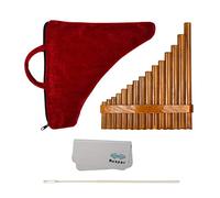 Muspor 15 tuyaux en bambou Flûte à panpipe en sol majeur instrument à vent professionnel pour débutants et étudiants - Droitier