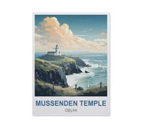 Mussenden Temple, Delhi, Inde，Puzzle 1000 Pièces, Grand Puzzle en Papier pour Adultes, Jouets Éducatifs Interaction Parent-Enfant Puzzle（38x26cm）-S44